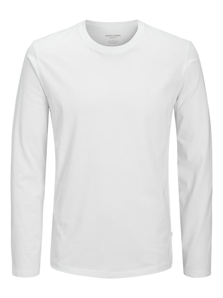 Jack & Jones Organic Essential Long Sleeve in White
