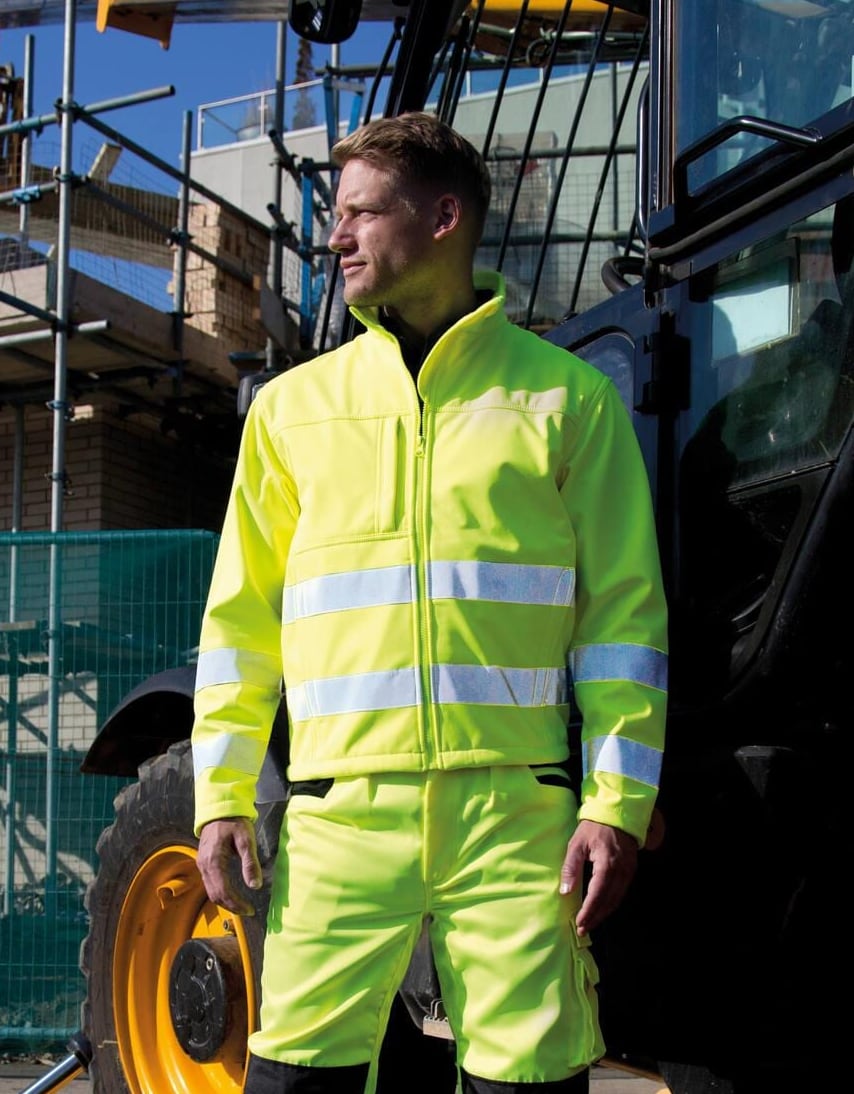 Hi-Vis Safety Softshell Jacket hoofdfoto