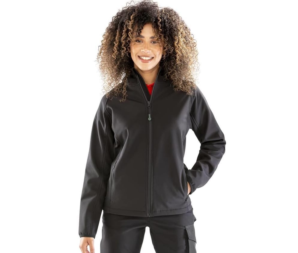 Recycled 3-Layer Printable Hooded Softshell (dames) hoofdfoto