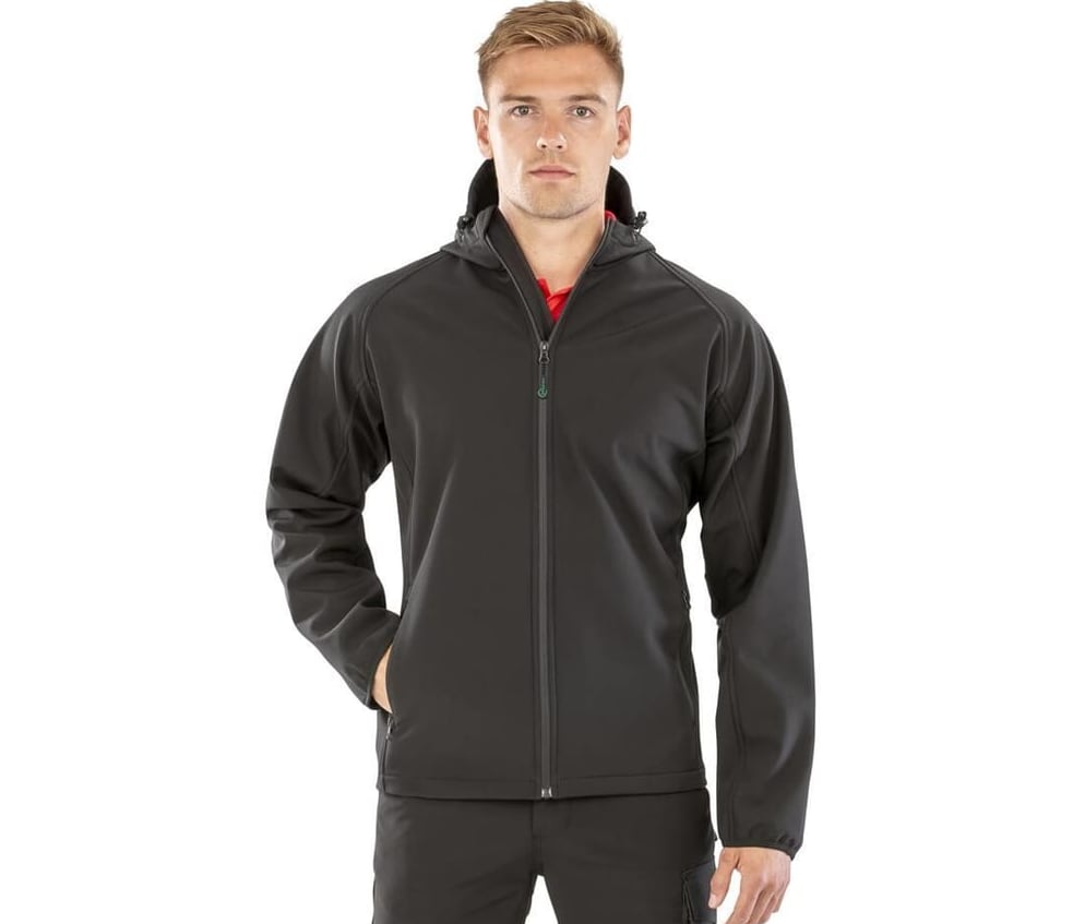 Recycled 3-Layer Printable Hooded Softshell hoofdfoto
